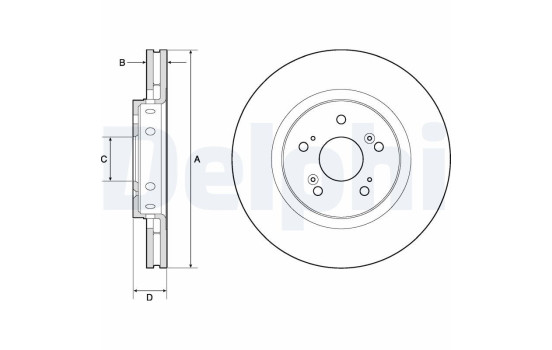 Brake Disc BG4808C Delphi