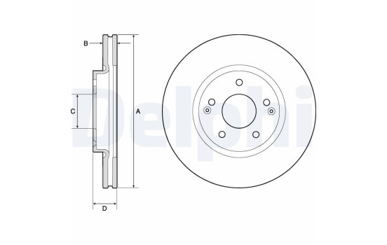 Brake Disc BG4809C Delphi