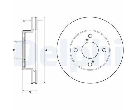 Brake Disc BG4810C Delphi