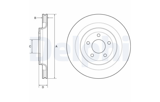 Brake Disc BG4832C Delphi