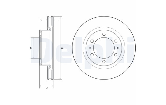 Brake Disc BG4925C Delphi