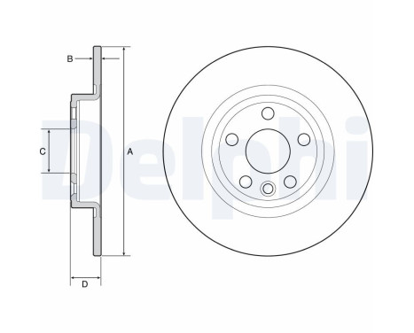 Brake Disc BG4930C Delphi