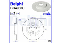 Brake Disc BG4930C Delphi