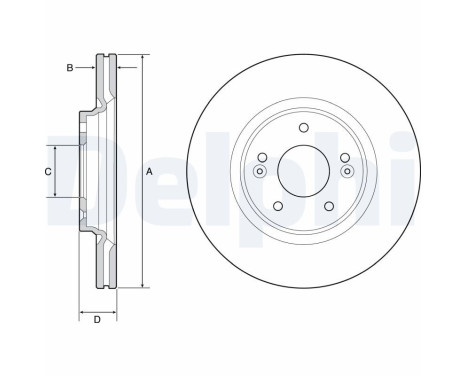 Brake Disc BG4931C Delphi