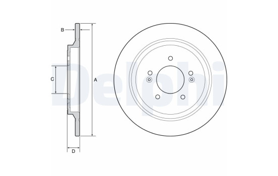 Brake Disc BG4932C Delphi
