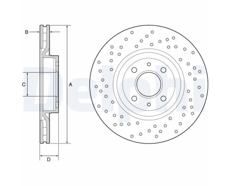 Brake Disc BG4943C Delphi