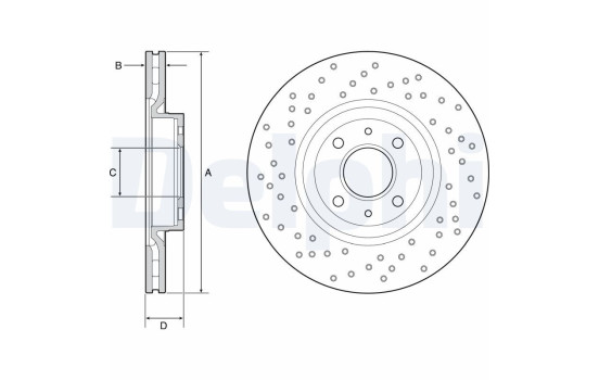 Brake Disc BG4943C Delphi