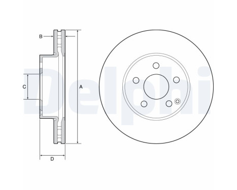 Brake Disc BG4945C Delphi