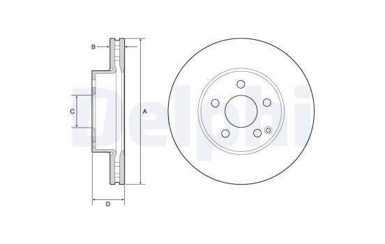 Brake Disc BG4945C Delphi