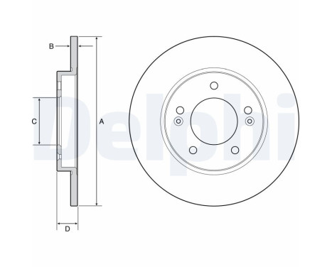 Brake Disc BG4949C Delphi