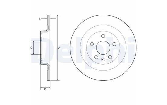 Brake Disc BG4950C Delphi