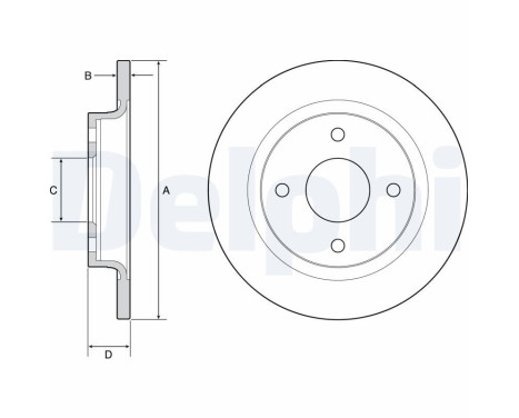 Brake Disc BG4954C Delphi