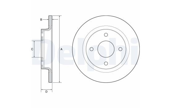 Brake Disc BG4954C Delphi