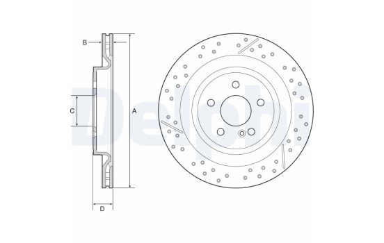 Brake Disc BG4958C Delphi