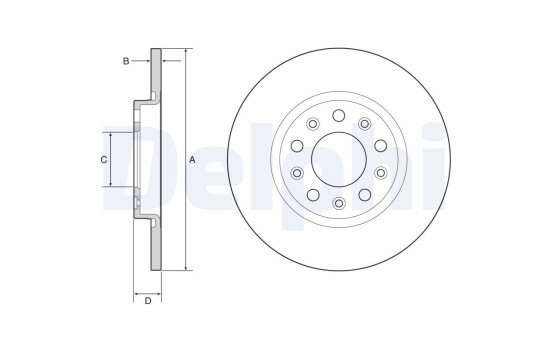 Brake Disc BG4960C Delphi