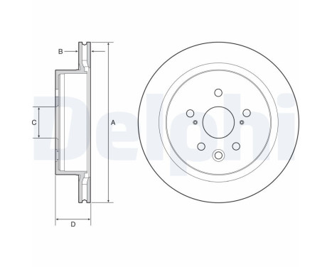 Brake Disc BG4962C Delphi