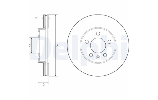 Brake Disc BG4963C Delphi
