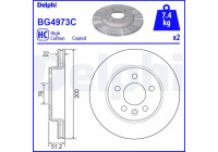 Brake Disc BG4973C Delphi