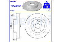 Brake disc BG4995C Delphi