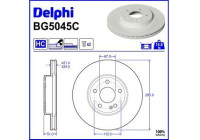Brake Disc BG5045C Delphi