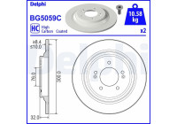 Brake Disc BG5059C Delphi