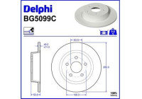 Brake Disc BG5099C Delphi