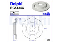 Brake disc BG5134C Delphi