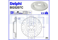Brake disc BG5207C Delphi