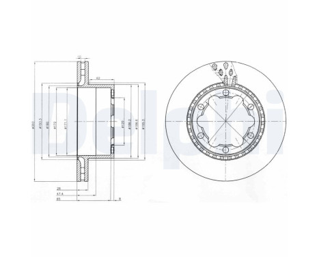 Brake Disc BG9015 Delphi