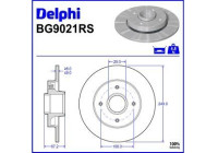 Brake Disc BG9021RS Delphi