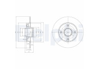 Brake Disc BG9022RSC Delphi