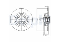 Brake Disc BG9023RS Delphi