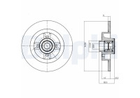 Brake Disc BG9030RS Delphi