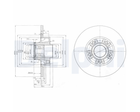 Brake Disc BG9031RS Delphi