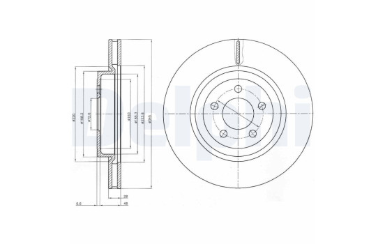 Brake Disc BG9050 Delphi