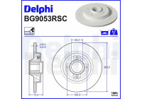 Brake Disc BG9053RSC Delphi