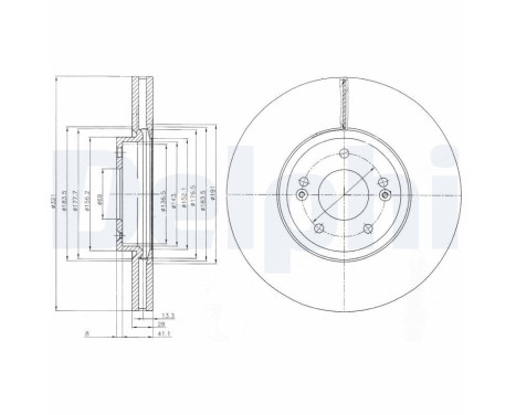 Brake Disc BG9056C Delphi