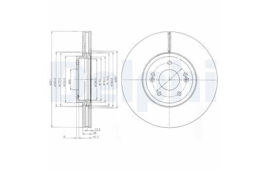 Brake Disc BG9056C Delphi