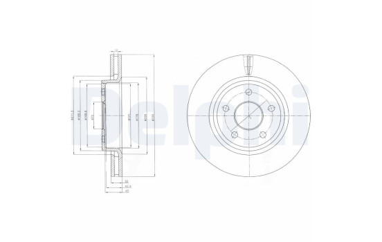 Brake Disc BG9058 Delphi