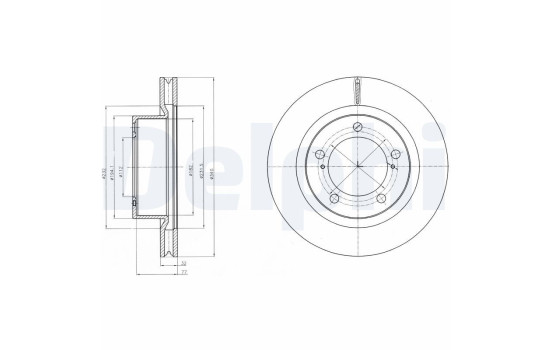 Brake Disc BG9067 Delphi