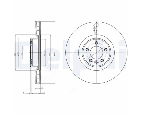 Brake Disc BG9079C Delphi