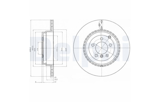 Brake Disc BG9080C Delphi