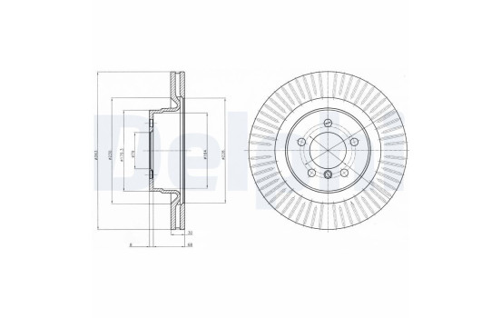 Brake Disc BG9081C Delphi