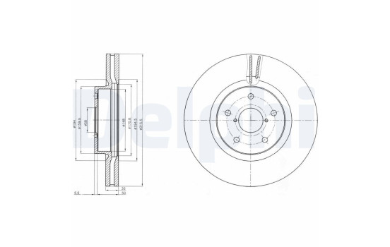 Brake Disc BG9084 Delphi