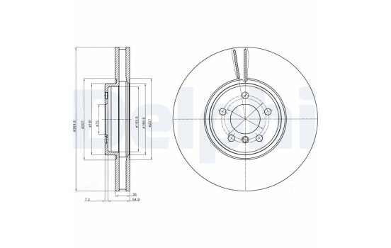 Brake disc BG9092C Delphi