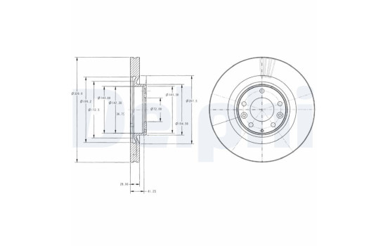 Brake Disc BG9104 Delphi