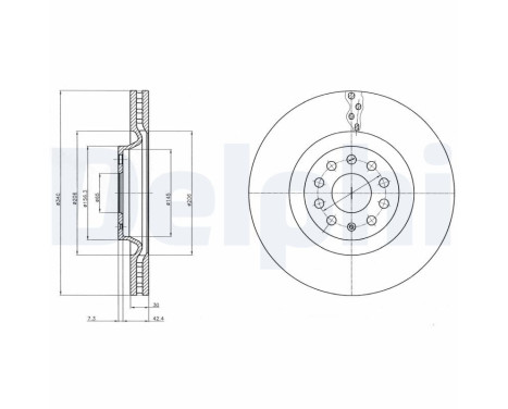 Brake Disc BG9109C Delphi