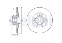 Brake Disc BG9114RS Delphi