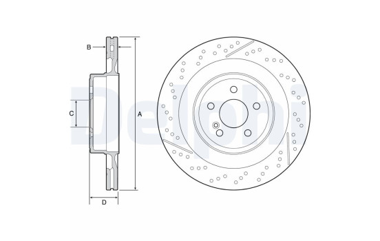 Brake Disc BG9118C Delphi