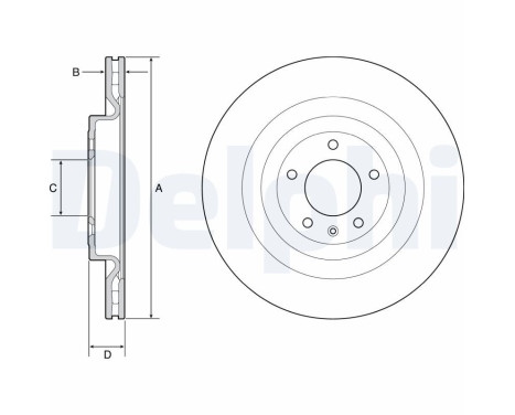 Brake Disc BG9126C Delphi